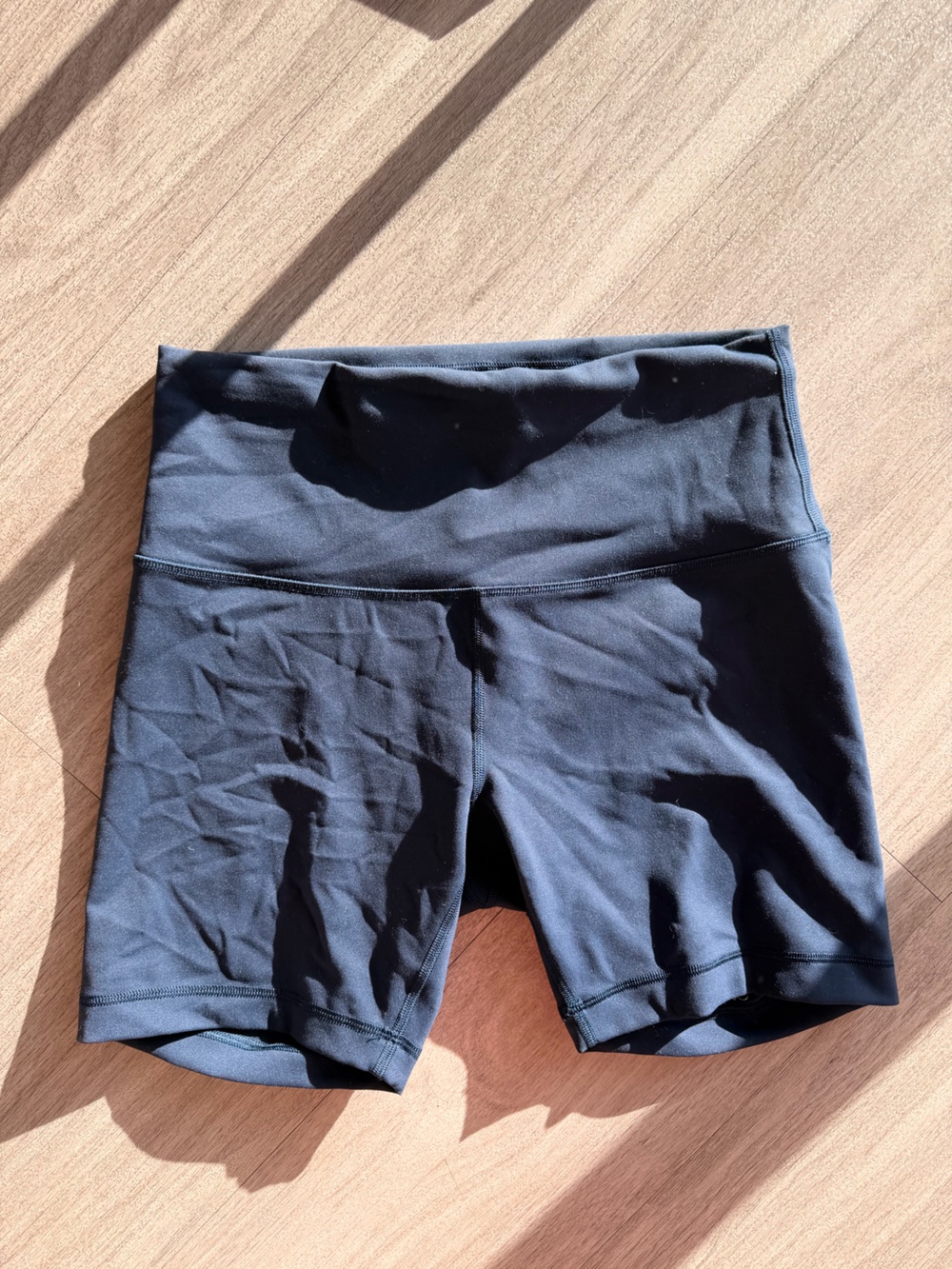 lululemon athletica Navy High-Waist Shorts 6”